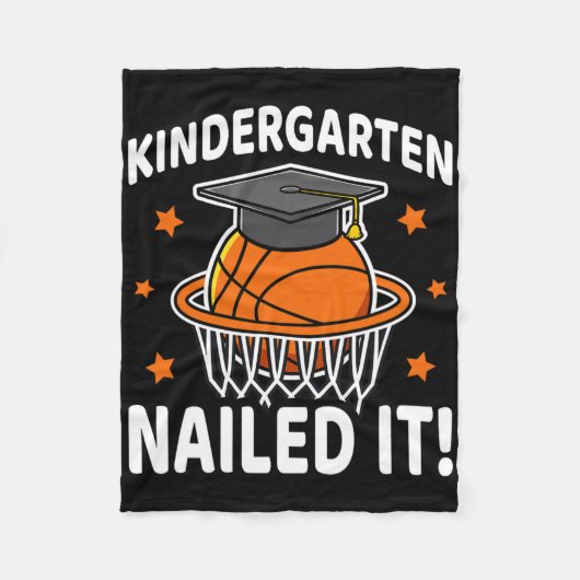 Kleuterschool Nailed It by Sketball Player Afstude Fleece Deken (Voorkant)