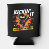 Kleuterschool Ninja Kick Eerste Dag Terug Naar Sch Blikjeskoeler (Voorkant)