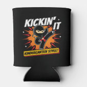 Kleuterschool Ninja Kick Eerste Dag Terug Naar Sch Blikjeskoeler (Achterkant)