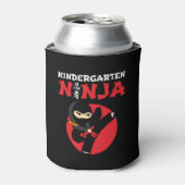 Kleuterschool Ninja Kick Eerste Dag Terug Naar Sch Blikjeskoeler (Blikje Voorkant)