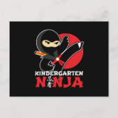 Kleuterschool Ninja Kick Eerste Dag Terug Naar Sch Briefkaart (Voorkant)