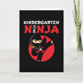 Kleuterschool Ninja Kick Eerste Dag Terug Naar Sch Kaart (Voorkant)