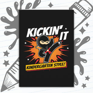 Kleuterschool Ninja Kick Eerste Dag Terug Naar Sch Kaart