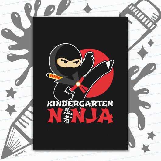 Kleuterschool Ninja Kick Eerste Dag Terug Naar Sch Kaart