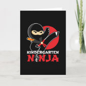 Kleuterschool Ninja Kick Eerste Dag Terug Naar Sch Kaart (Voorkant)