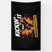 Kleuterschool Ninja Kick Eerste Dag Terug Naar Sch Spandoek (Verticaal)