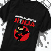 Kleuterschool Ninja Kick Eerste Dag Terug Naar Sch T-shirt