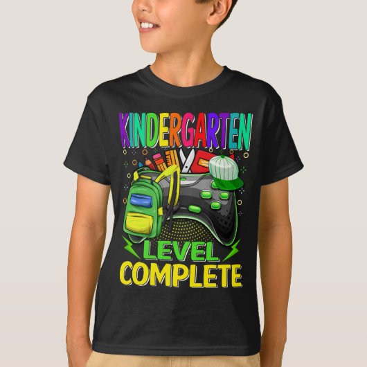 Kleuterschool niveau Compleet Videospel T-shirt (Voorkant)