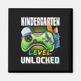 Kleuterschool Niveau Ontgrendeld Videospel Terug N Magneet
