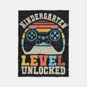 Kleuterschool niveau ontgrendelde gamer 1e dag van fleece deken