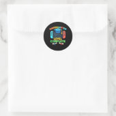 Kleuterschool Niveau Voltooid Afstudeer Cl 2025 Ga Ronde Sticker (Tas)