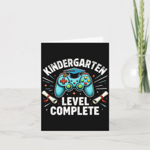 Kleuterschool niveau voltooid grappige afstuderen kaart