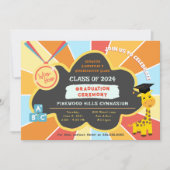 Kleuterschool Preschool Afstuderen Ceremonie Kaart (Voorkant)