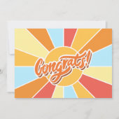 Kleuterschool Preschool Afstuderen Ceremonie Kaart (Achterkant)