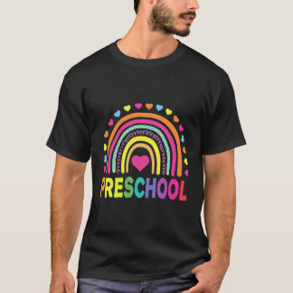 Kleuterschool Rainbow Teacher Terug naar school T-shirt