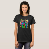Kleuterschool Regenboog Meisjes Jongens Leraar Tea T-shirt (Voorkant volledig)