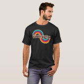Kleuterschool Retro Rainbow Leuke Kinder Terug naa T-shirt (Voorkant volledig)
