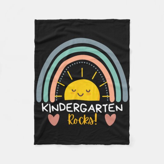 Kleuterschool Rocks Kleuterschool Leraar Team Teru Fleece Deken (Voorkant)