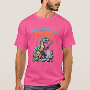 Kleuterschool Rocks! Rocking T-Rex dinosaurus T-shirt