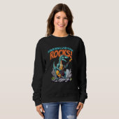 Kleuterschool Rocks! Rocking T-Rex dinosaurus Trui (Voorkant volledig)