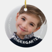 Kleuterschool schooljaar Keepsake Foto Keramisch Ornament (Achterkant)