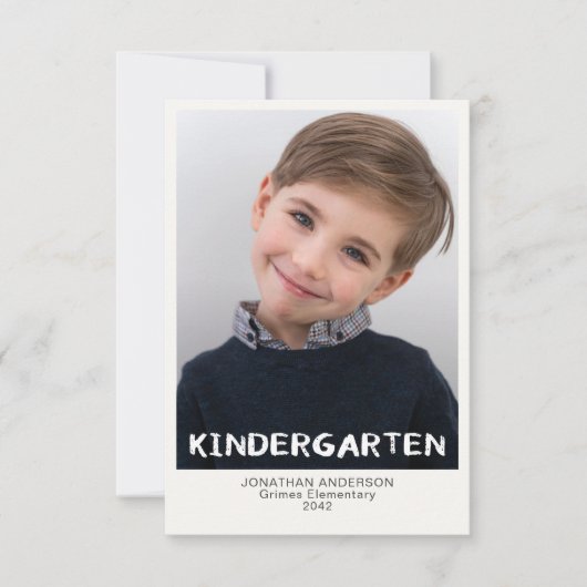 Kleuterschool schooljaar Keepsake Photo Card (Voorkant)