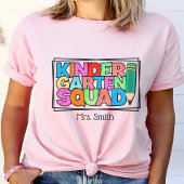 Kleuterschool Squad gepersonaliseerde leraar T-shirt
