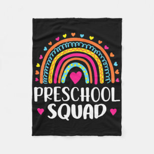 Kleuterschool Squad Leraar Leuke Regenboog Liefheb Fleece Deken