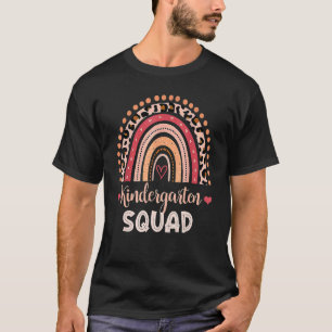 Kleuterschool Squad Leraar Rainbow Leopard Terug n T-shirt