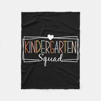 Kleuterschool Squad Leraren Kinderen Kleuterschool Fleece Deken