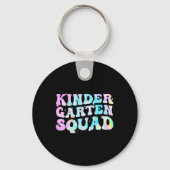 Kleuterschool Squad Teacher kinder Tie Dye Terug n Sleutelhanger (Voorkant)