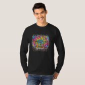 Kleuterschool Squad Tie Dye Leopard gebleekt Terug T-shirt (Voorkant volledig)