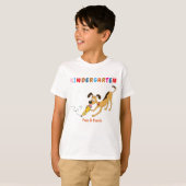 Kleuterschool T-shirt Hond & Potlood (Voorkant volledig)