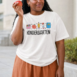 Kleuterschool Terug naar school Cute Doodle T-shirt