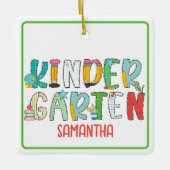 Kleuterschool Terug naar School Gepersonaliseerd Keramisch Ornament (Voorkant)