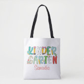 Kleuterschool Terug naar School gepersonaliseerd s Tote Bag (Voorkant)