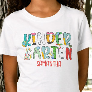 Kleuterschool Terug naar School Gepersonaliseerd T-shirt