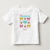 Kleuterschool Terug naar school Schattigee Bow Pen Kinder Shirts (Voorkant)