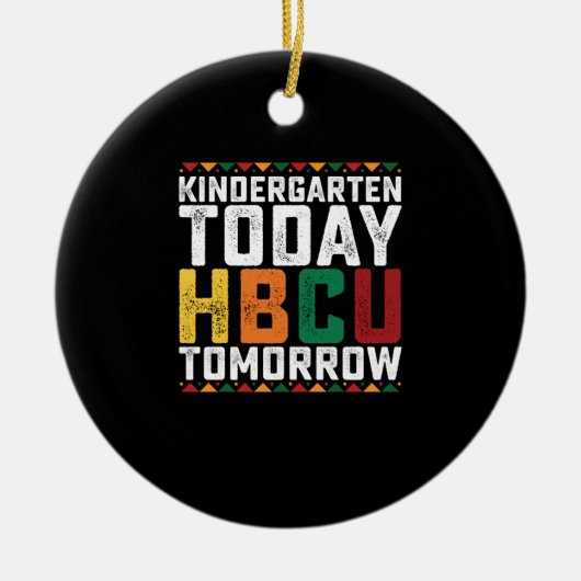 Kleuterschool Vandaag HBCU Morgen Keramisch Ornament (Voorkant)