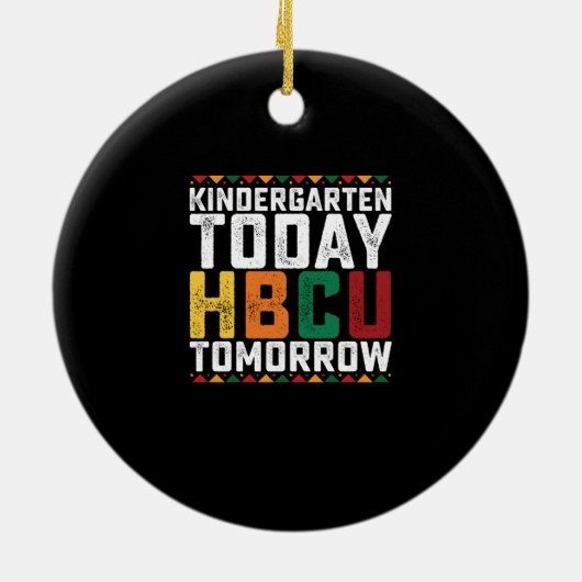 Kleuterschool Vandaag HBCU Morgen Keramisch Ornament (Achterkant)
