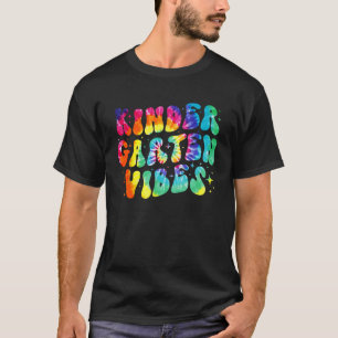 Kleuterschool Vibes Tie Dye Docent Terug naar Stud T-shirt
