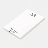 Kleuterschool zwart en wit post-it® notes (Schuin)