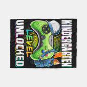Kleuterschoolniveau ontgrendeld videospel Ck naar Fleece Deken (Voorkant (Horizontaal))
