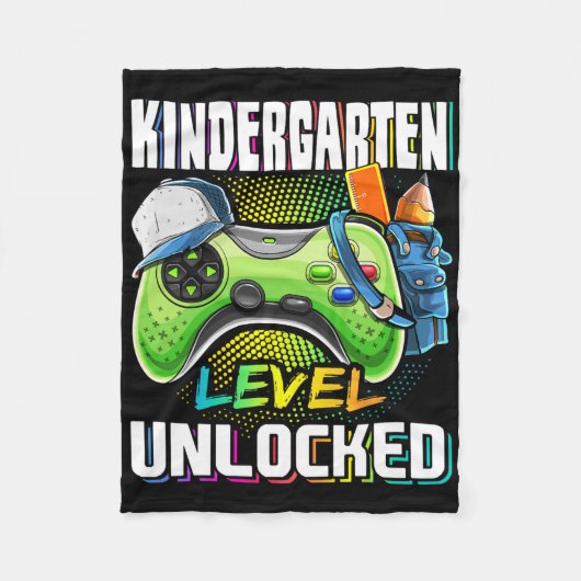 Kleuterschoolniveau ontgrendeld videospel Ck naar Fleece Deken (Voorkant)