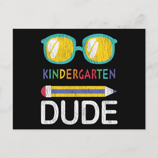 Kleuterschoolvent eerste schooldag Kinderen Cadeau Briefkaart (Voorkant)