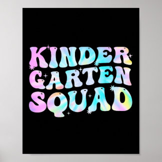Kleutersquadron Leraar Kinderen Tie Dye Ck Naar Sc Poster