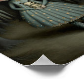 Kleutersweet Kleine Meisje en De Maan Kunst Poster (Hoek)