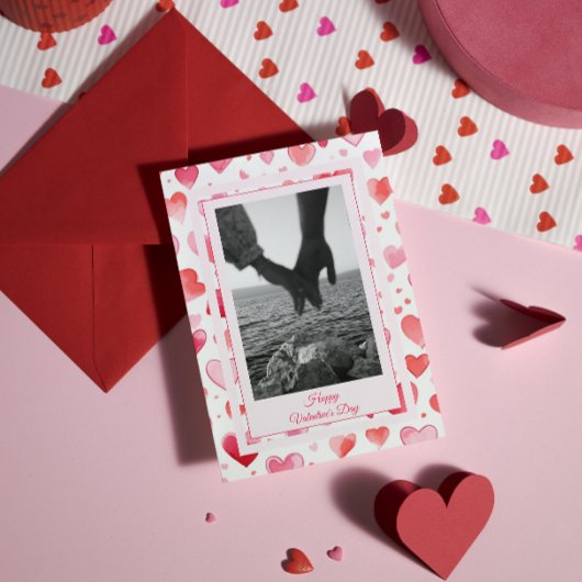 Klevende harten | Eigen naam | Valentijnsdag Feestdagenkaart