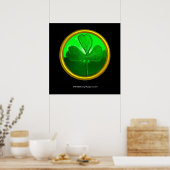 Kleverblad-detail van SAINT PATRICK'S CELTIC HEART Poster (Keuken)