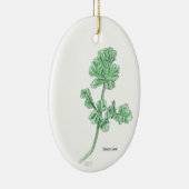 Kleverblad Sierobject Keramisch Ornament (Rechts)